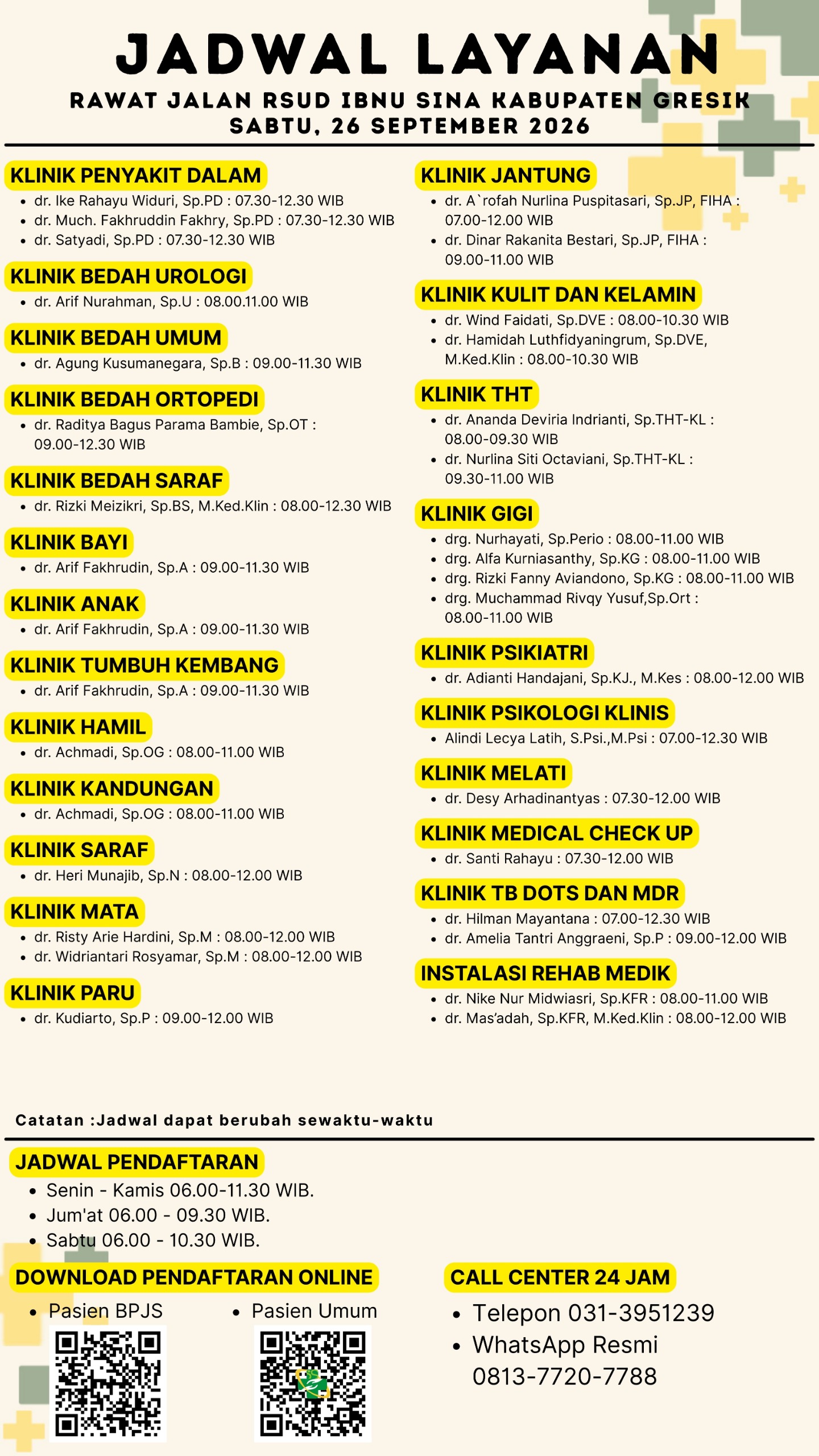 Jadwal Dokter